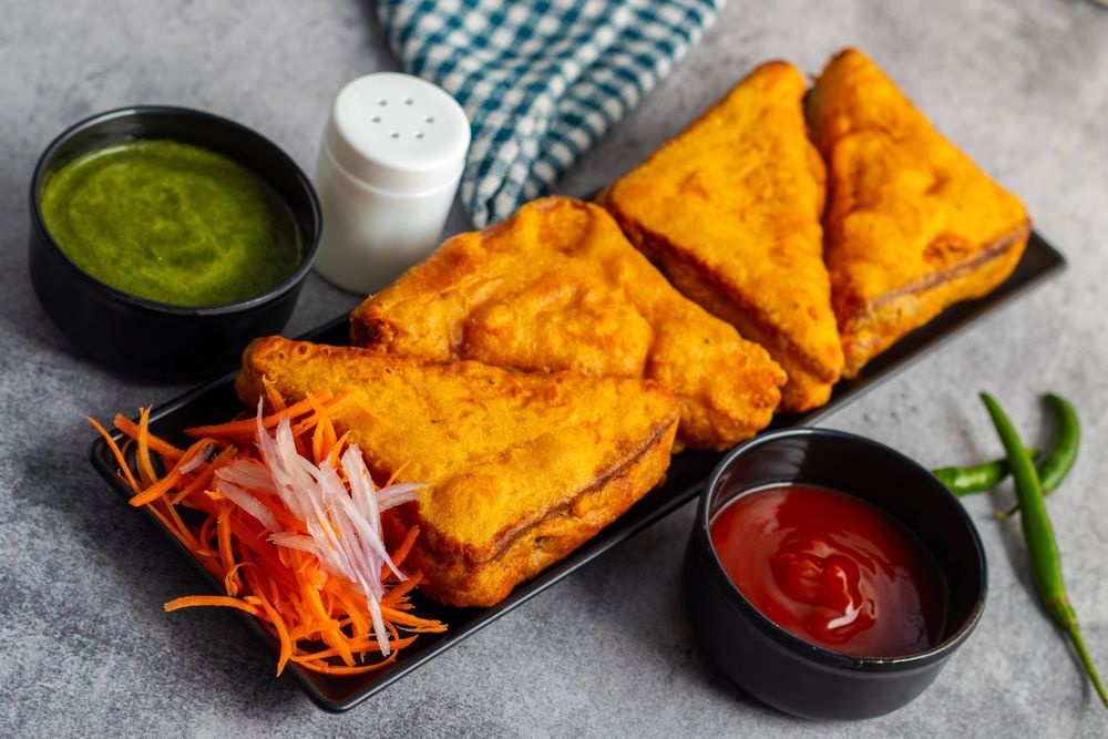 Veg Restaurant Menu 8 Qnext Kitchen Bread Pakoda Stuffed Aloo