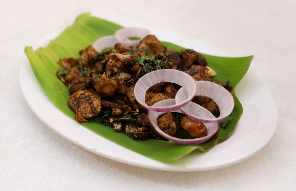 Veg Restaurant Menu 46 Qnext Kitchen Mushroom Pepper Dry