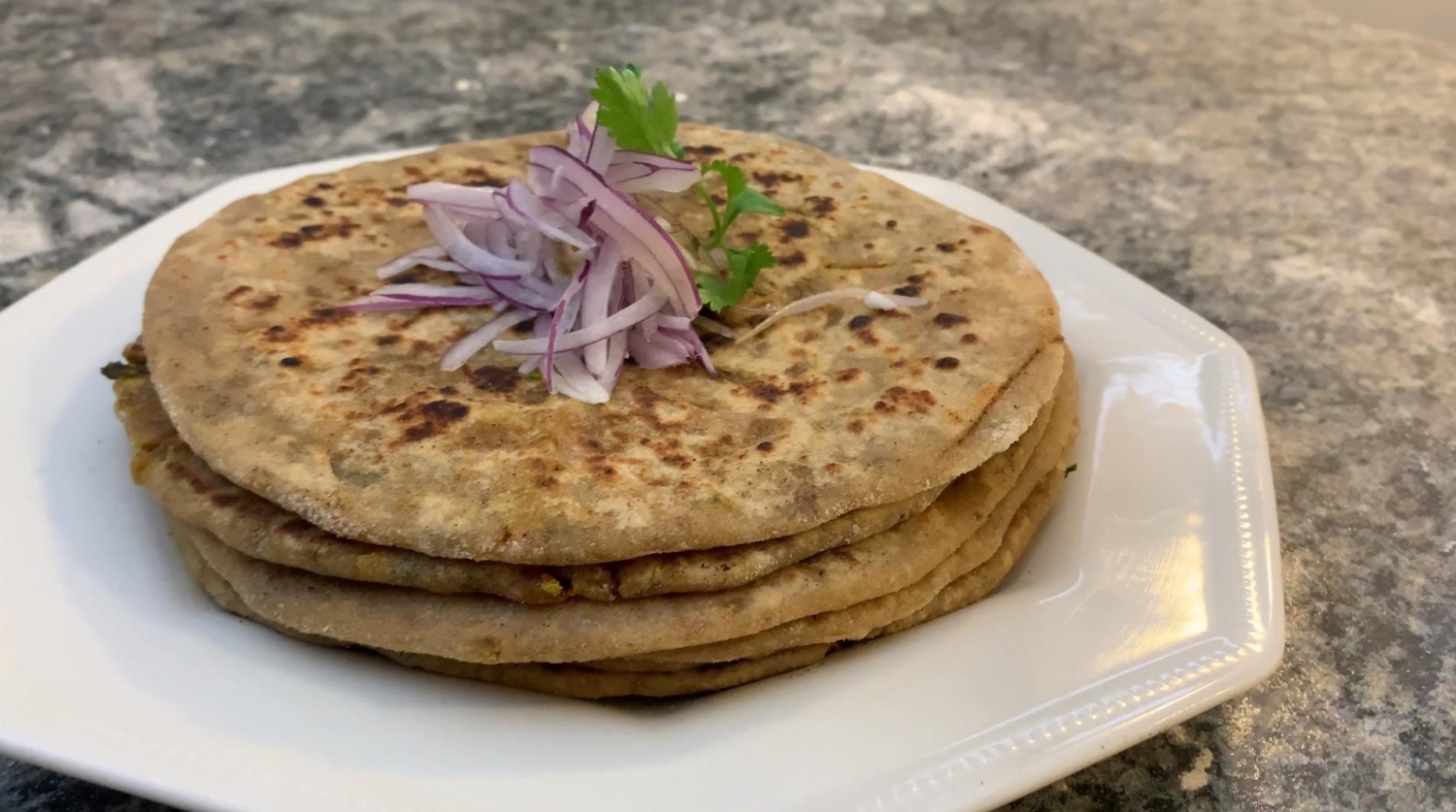 Veg Restaurant Menu 62 Qnext Kitchen Stuffed Paratha Onion